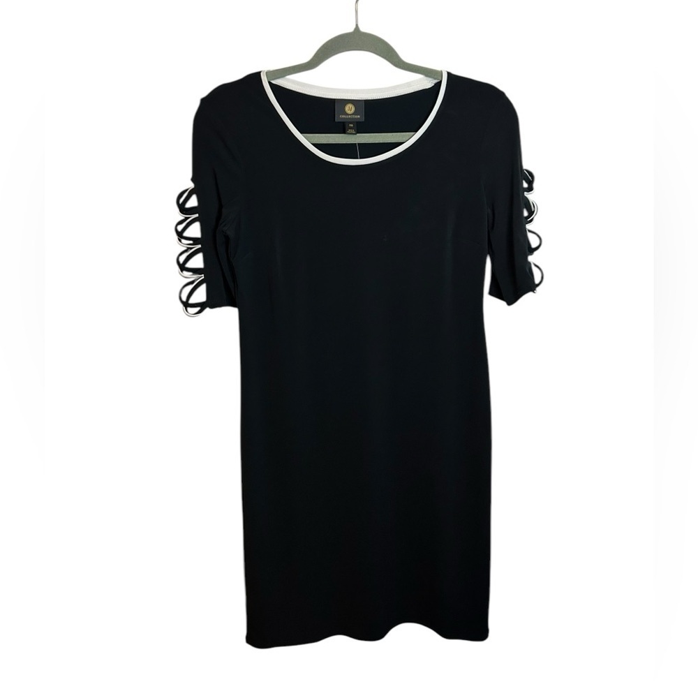 NWT JM Collection Caged Sleeve Jersey Knit Shift Dress